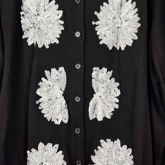 The Limited Sequin Button Down Cardigan Sweater 2X - Picture 2 of 9